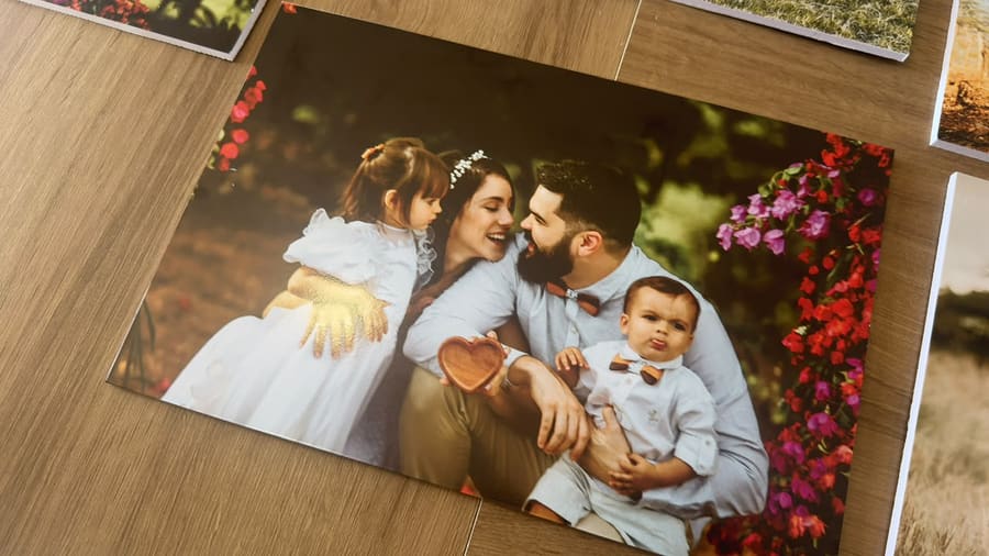Foto de família impressa