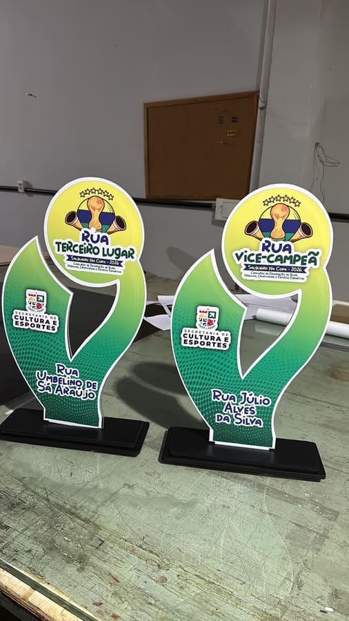 Troféus personalizados de premiação